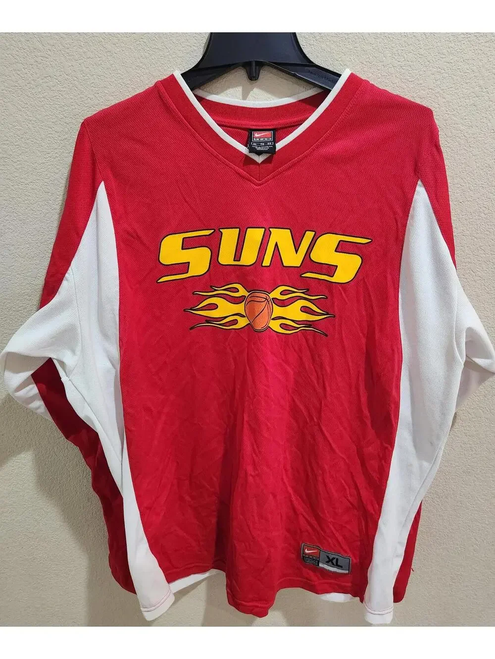 Vintage Nike Phoenix Suns Long Sleeve Jersey #32 Size XL 1990's Y2K
